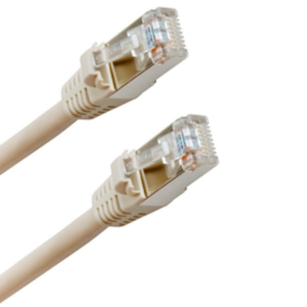 5 Pack ACL 10 Feet Shielded Cat5e Snagless/Molded Boot Ethernet Cable Gray 